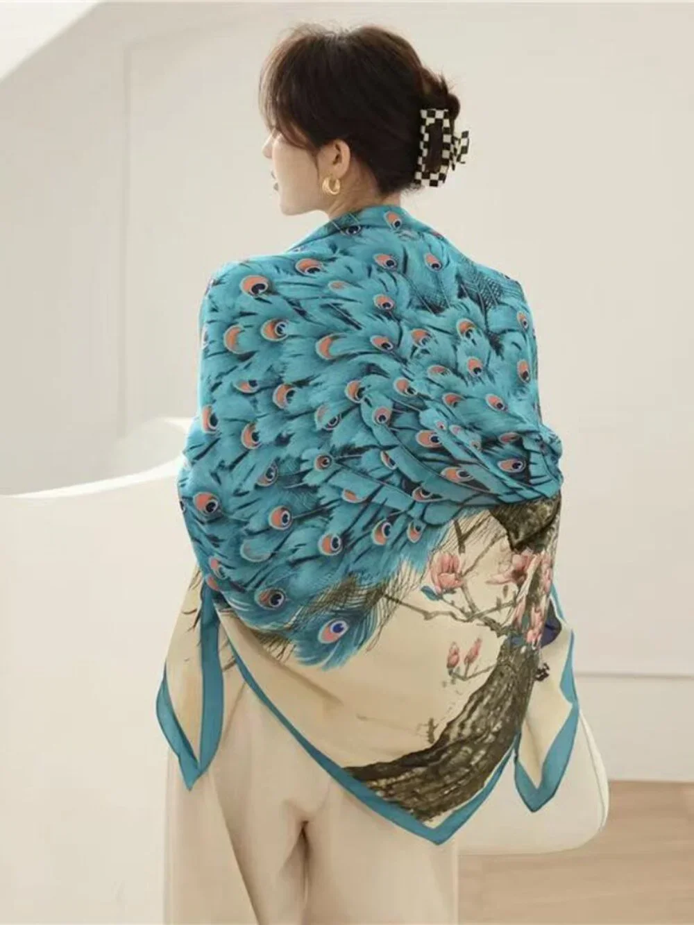 Elegant Cashmere Feel Large Fashion Scarf Shawl Wrap Women Lightweight